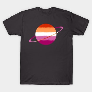 Lesbian Pride Planet T-Shirt